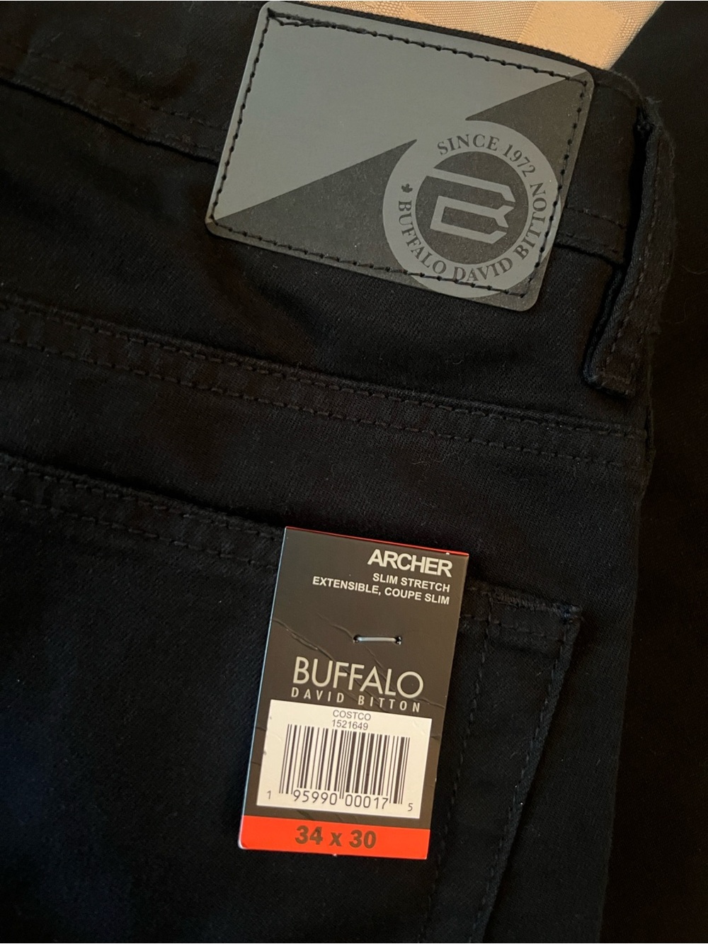 Buffalo David Bitton Archer Men’s 
Slim Stretch 5-Pocket Pant 34 x 30 - Picture 6 of 6